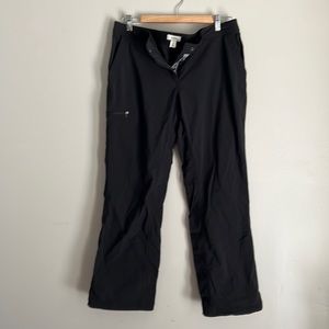 LL Bean Black Pants Women size 12 Petite